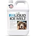 Ice Melt, Pet Safe Ice Melt, De Icer for Sidewalks, Driveways, Decks, & Concrete. Spray Pet Friendly Liquid Ice Melt, Covers More Ground & Easier than Spreading Salt Pellets, USA Made-1 Gallon