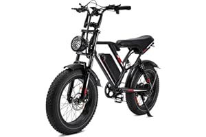 EGGKING S8 Electric Bike for Adult, 1000W 20" Fat Tire 48V 17.5AH Removable Battery, Max 35-70 Miles Electric Motorcycle, 31MPH Shimano 7 Speed Disc Brake Off-Road Mountain Ebike UL2849