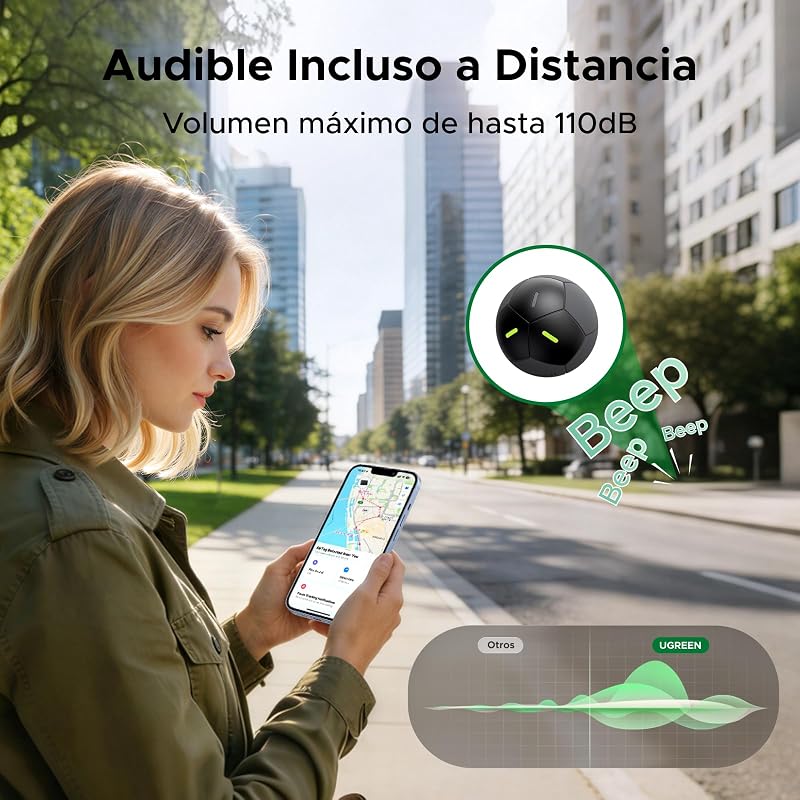 FineTrack 2 Smart Finder Design Futebol 110dB Fluorescência IP68 Bluetooth Localizador SmartTag Suporte ao rastreador de teclas iOS Carteira de bagagem Mochila Mochila 7 anos de bateria