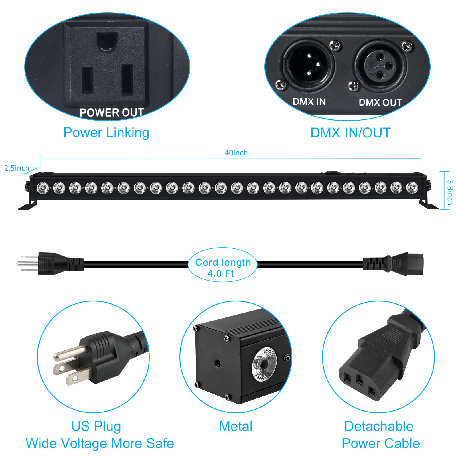 Mua LED RGBA Wash Light Bar - OPPSK 40