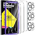 Milomdoi 3 Pack Screen Protector for Apple iPhone 11 Pro Max with 3 Pack Tempered Glass Camera Lens Protector, Ultra 9H Accessories, Case Friendly, Mounting Frame, 2.5D Curved, Transparent