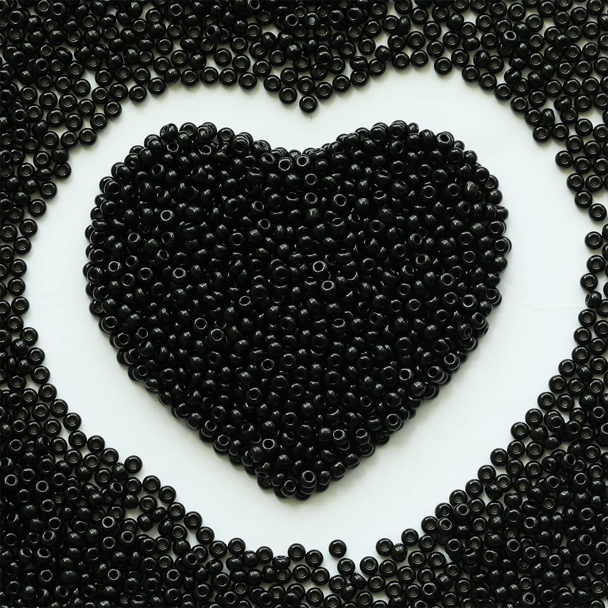 Seed Beads 110 Grams About 4000pcs, 3mm 8/0 Glass Craft Beads for Making Earrings, Bracelets, Pendants, Waist Jewelry