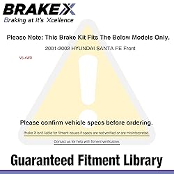 [Front] Brake X Replacement Brake Rotors Kit