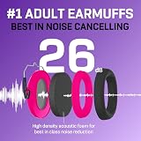 Vanderfields Premium Ear Defenders Hearing Protection 33.2dB Pink Rose view 3