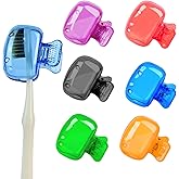 Fidqiog 6 Pcs Toothbrush Cover, Protector Toothbrush Travel Case for Electric Manual Brushes, Reusable Plastic Tooth Brush Co