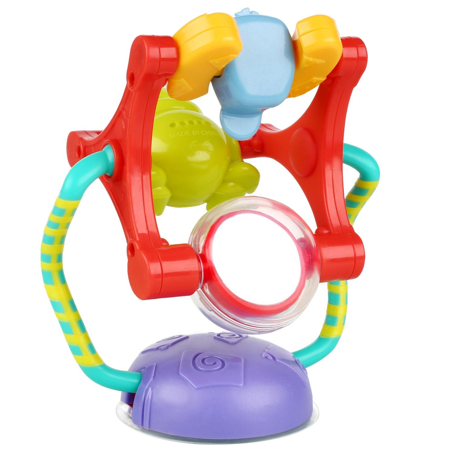 Peradix Juguete Electrónico Sonajeros y Aros de Animales para Bebé Sucker Juguete para Infantil Cochecito de Bebé