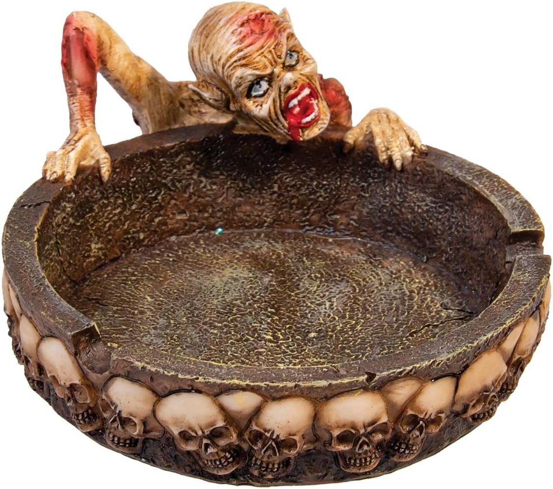 Fujima Polyresin Zombie Ashtray - 4"