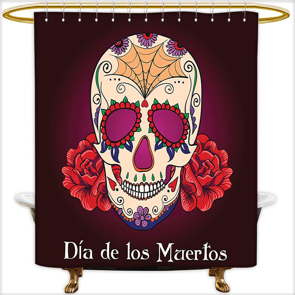 Amazon Com Qinyan Home Decor Shower Curtains Dia De Los Muertos