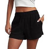 Spyder Womens Shorts - Lightweight Breathable Woven Pull On Shorts for Women with Side Pockets for Casual Daily Wear