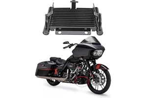Kiawnia Motorcycle Radiator Oil Cooler Kit for 2017-2025 Harley Touring Electra Glide Street Glide Road Glide Road King