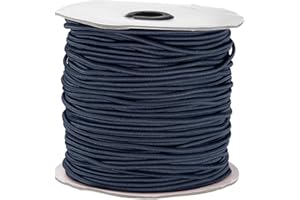 PATIKIL Elastic Cord Heavy Stretch String Rope 2.5mm 109 Yards for Crafting DIY Sewing Hook Straps Camping Tie Down Strap Nav