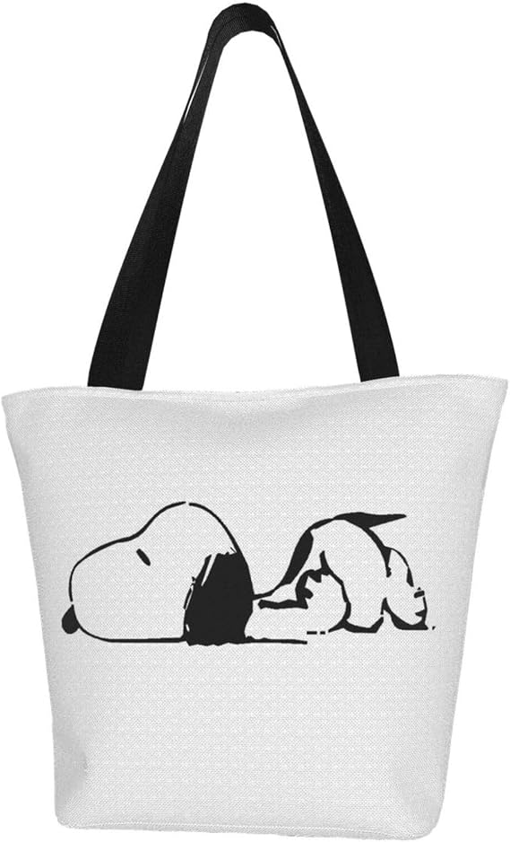 Amazon Snoopy スヌーピー 3 キャンバス トートバッグ 手芸素材 帆布 ショルダーバッグ 買い物バッグ コットンバッグ 大容量 手提げ袋 厚生地 Unbeanded シューズ バッグ