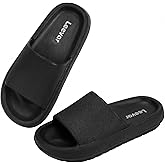 Leevar Cloud Slides for Women and Men - Soft, Comfy, Relax Cloud Slippers, Thick Sole, Non-slip Slides for Men, Easy to Clean, Shower, Swimming, Beach, Indoor and Outdoor Slides for Men