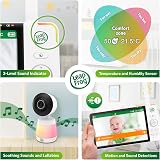 LeapFrog 7in Smart Wi-Fi Baby Monitor 1080p FHD 720p LCD Pan-Tilt-Zoom view 7