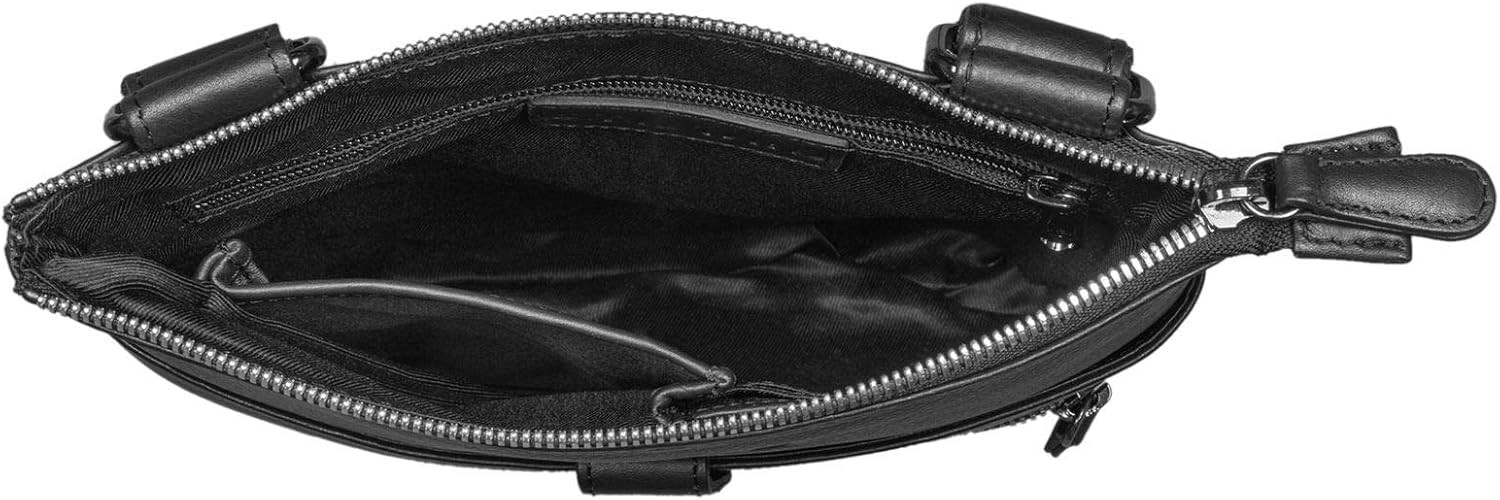 STILORD "Enya" Crossover Bag Women Small Leather Shoulder Bag Vintage Handbag Ladies Evening Bags Elegant Bag for iPad 9.7 inch DIN A5 Genuine Leather Colour:Black - Image 5