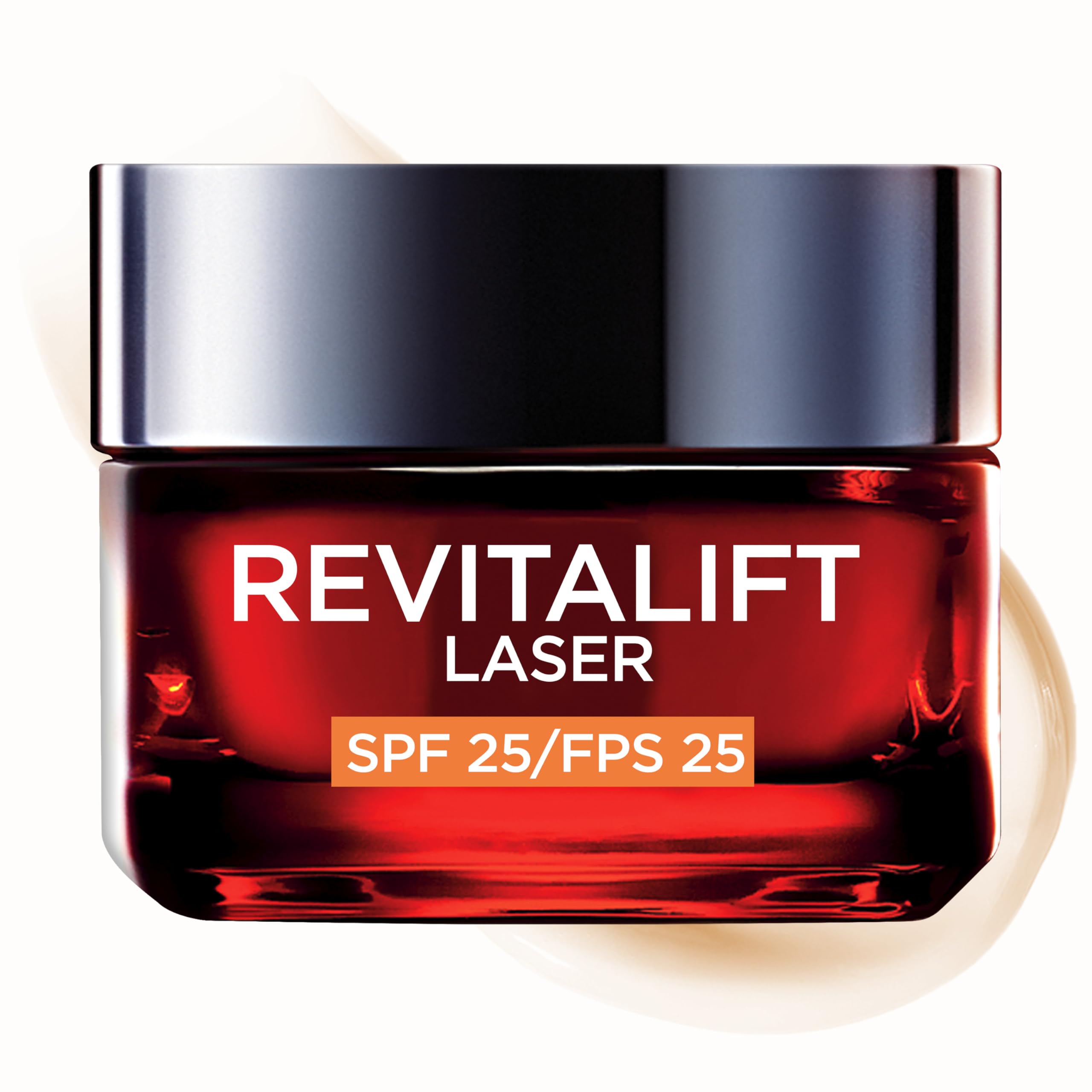L'Oréal Paris Revitalift Laser Moisturizing Cream SPF25 Triple Effective Anti-Aging Care, with Pro-Retinol, Hyaluronic Acid and Vitamin C, corrects wrinkles and retexturizes the skin, 50ml