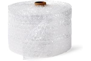 Amazon Basics Bubble Cushioning Wrap Packing Material for Fragile Items, 12-Inch x 100-Foot Long Roll, Large, Clear