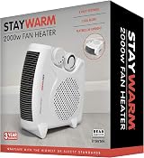 Staywarm 2000W Upright and Flatbed Heater F2003WH White BEAB view 7