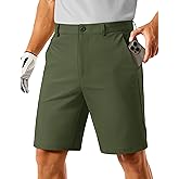 TACVASEN Men's Golf Shorts 9 Inch Inseam Stretch Lightweight Dress Work Casual Short with 4 Pockets Quick Dry Flat Front