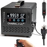 Charmline Smart Ozone Generator for Car 12V and Home 120V, 60,000mg/h Ozone Machine with Remote Control, Ionizer &amp; Deodorizer for Car, RV, Home, Smoke, Pets, Basement &amp; Commercial Use