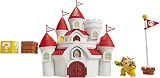 Nintendo Super Mario Deluxe Mushroom Kingdom Castle Playset with Bowser Figure view 3