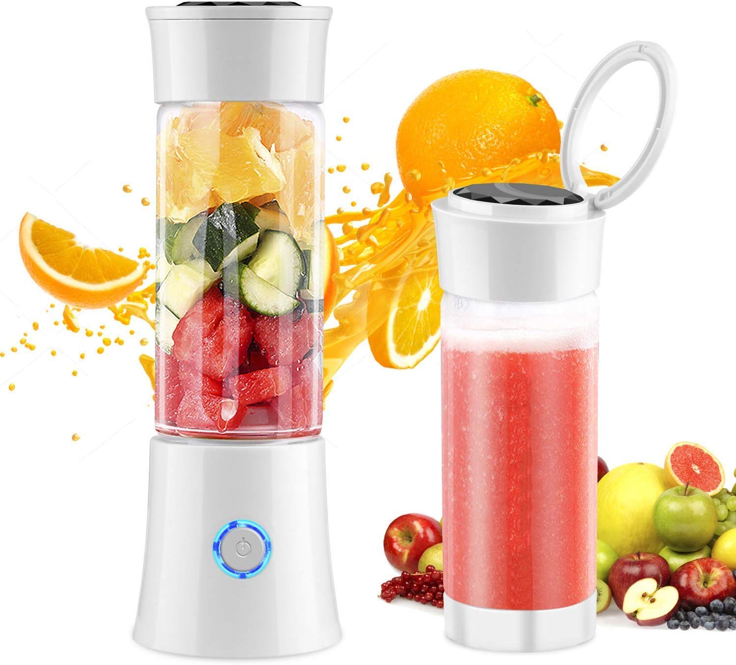 Mini Portable Blender,Household Portable Juicer Cup 480ML USB