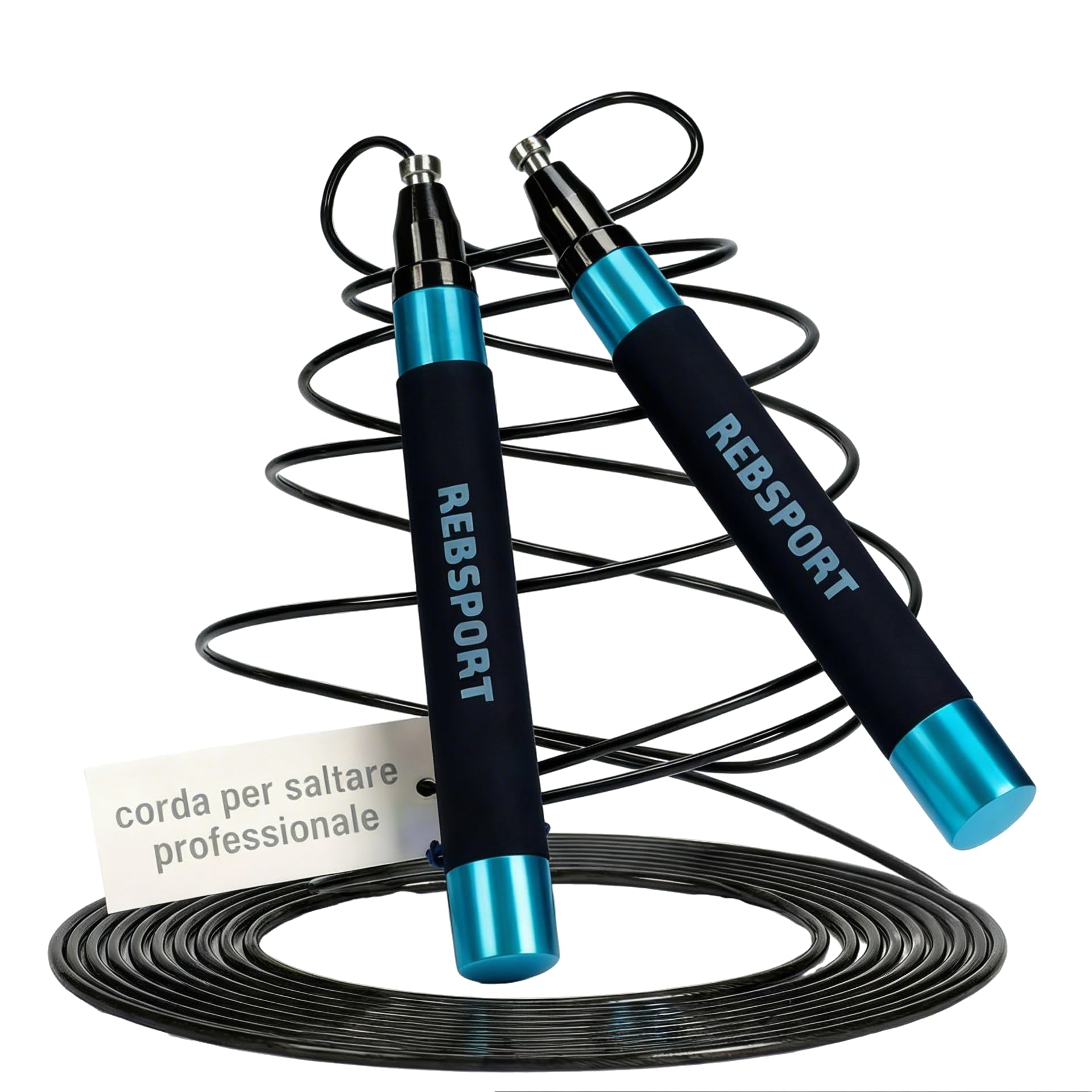 Rebsport | Professional Adjustable and Lightweight High Speed Jump Rope | Speed Rope for Crossfit Training, Boxing & High Intensity Fitness | Gym Accessory for Adults & Kids