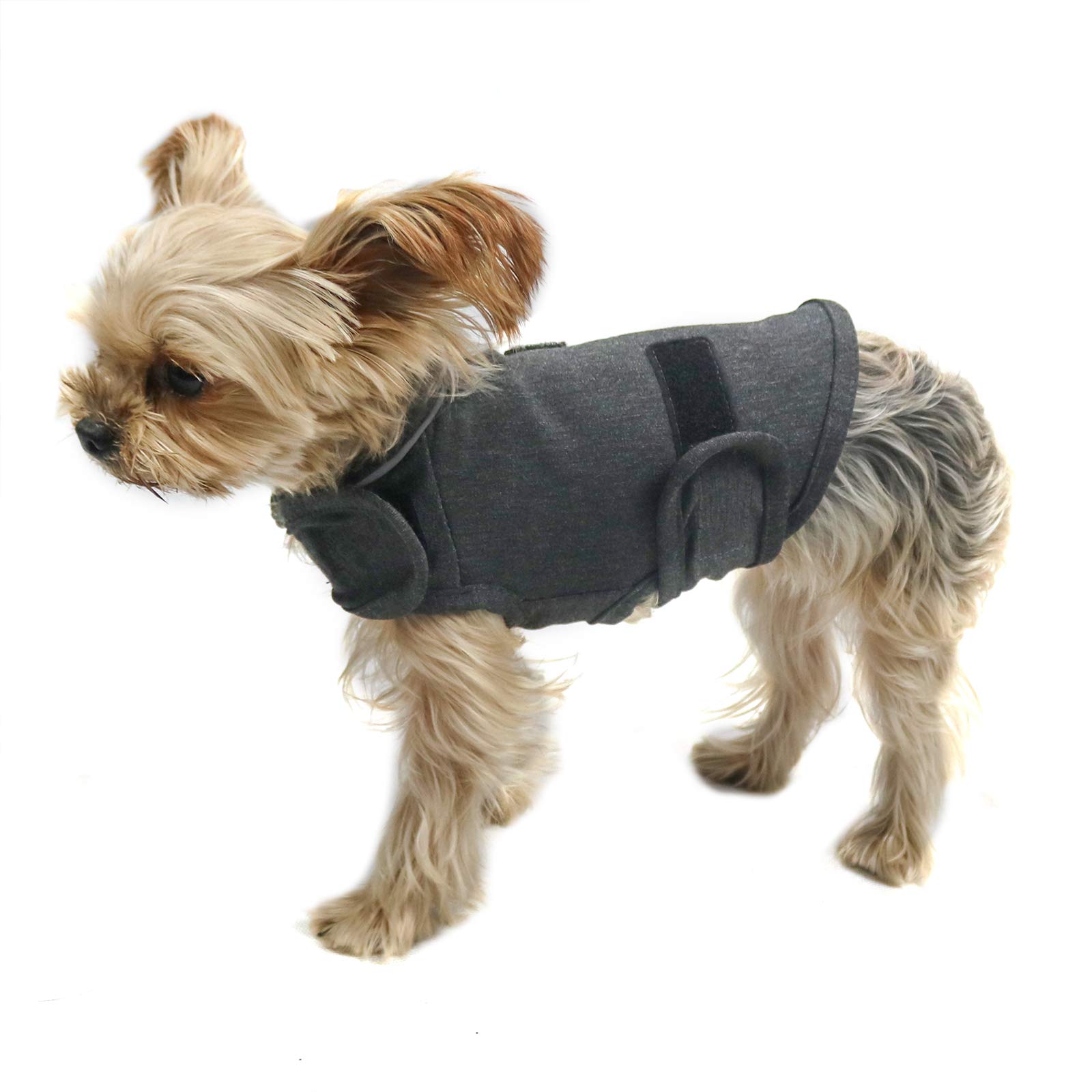 cattamao Comfort Dog Anxiety Relief Coat, Dog Anxiety Calming Vest Wrap,Thunder Shirts Jacket for XS Small Medium Large XL Dogs (XS, Gray) — image 1