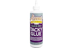 Aleene's AR7-10 17843 Quick Dry Tacky Glue, 8 oz., Multicolor