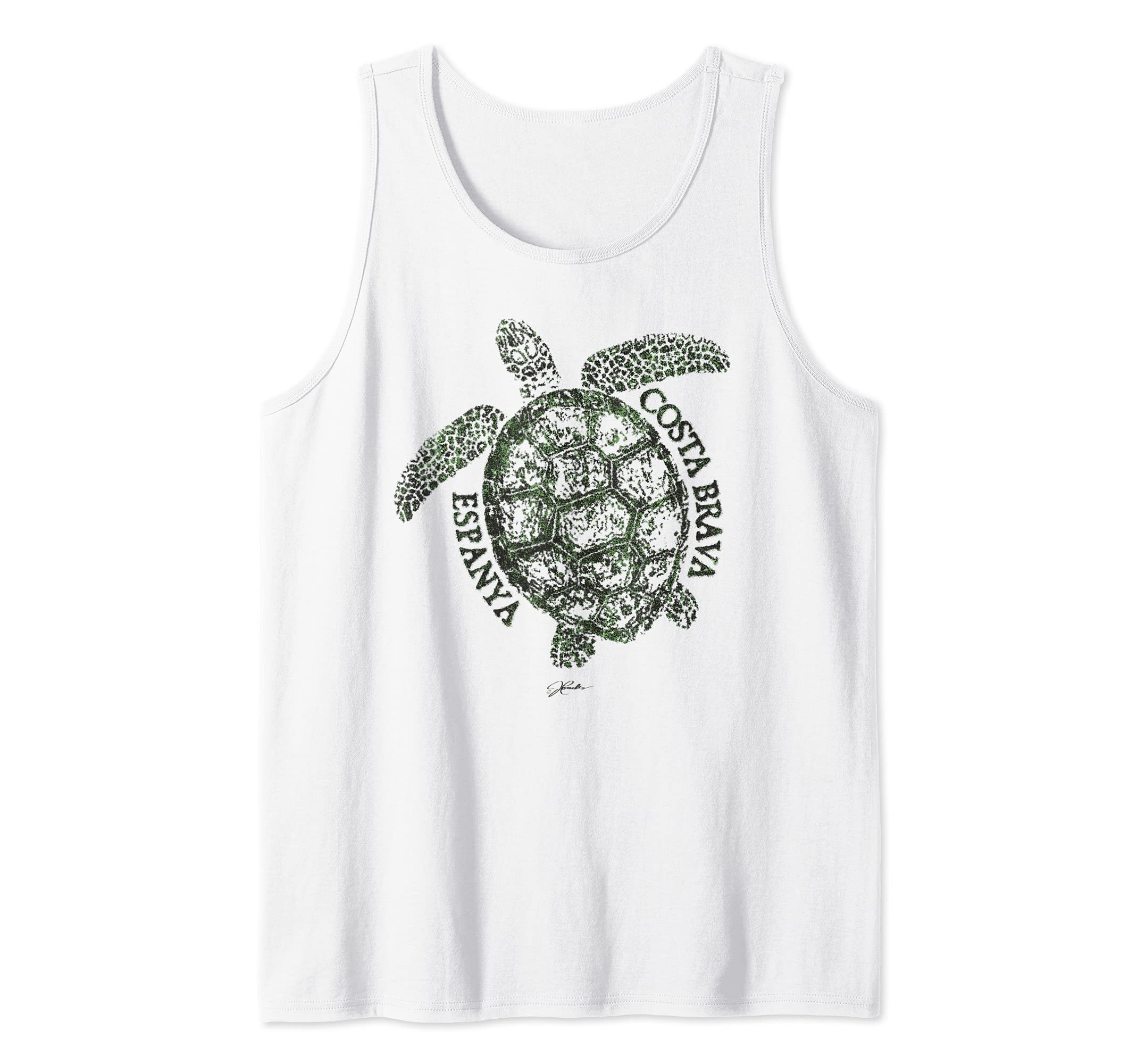 JCombs: Costa Brava, Catalonia, Spain, Sea Turtle Tank Top