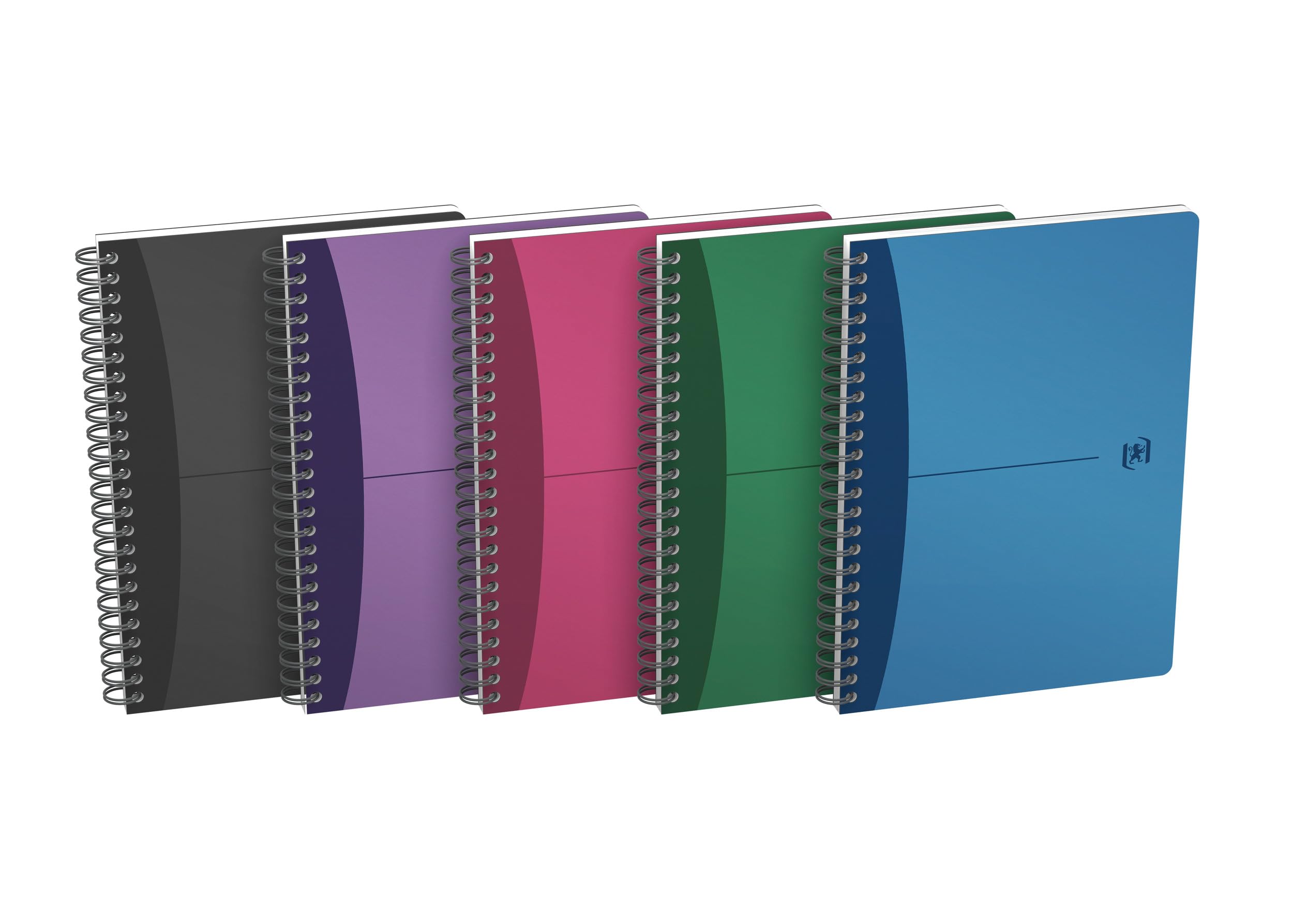Elba Oxford A5 Squared Urban Mix Spiral Notebook - 5 Colours (Pack of 5)