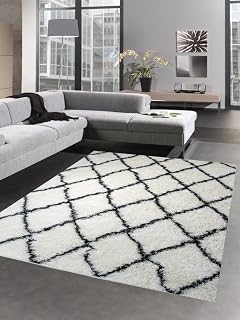Teppich Trendline Schwarz Weiss Raute 4 Grossen Amazon De Kuche