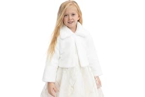 Lilax Girls Cozy Faux Fur Bolero Jacket Shrug