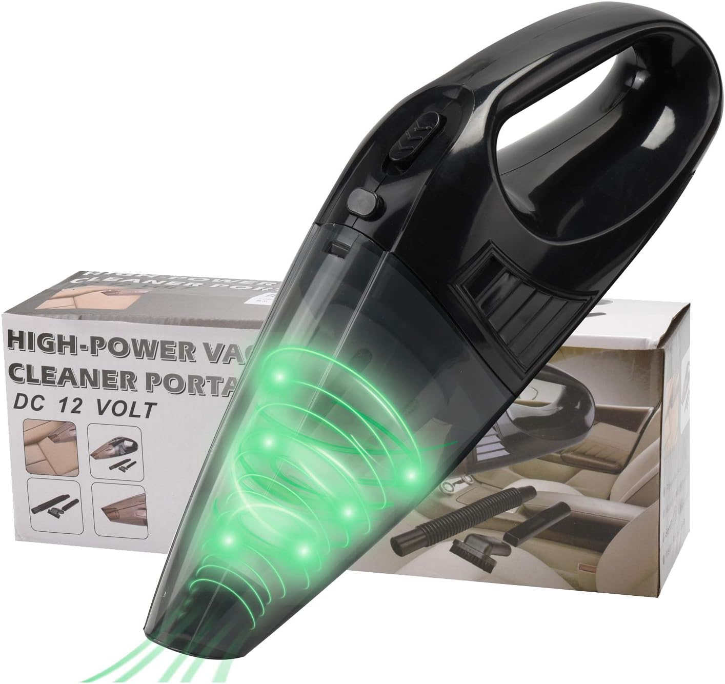 LN LOVE NEST Handheld Vacuum Cordless Vacuum Cleaner Car Vacuum High Power Dust Busters Rechargeable Mini Vacuum Small Vacuum Cleaner Portable Pet Hair Vacuum Wet Dry Vacuum Couch Cleaner (Black)