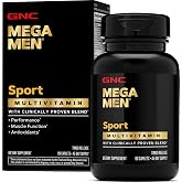 GNC Mega Men Sport Multivitamin, Performance &amp; Muscle Function, 90 Count | Clinically Shown to Boost Nutrient Levels and Mental Wellbeing, with BCAAs and Carnitine for Muscle Performance and Energy