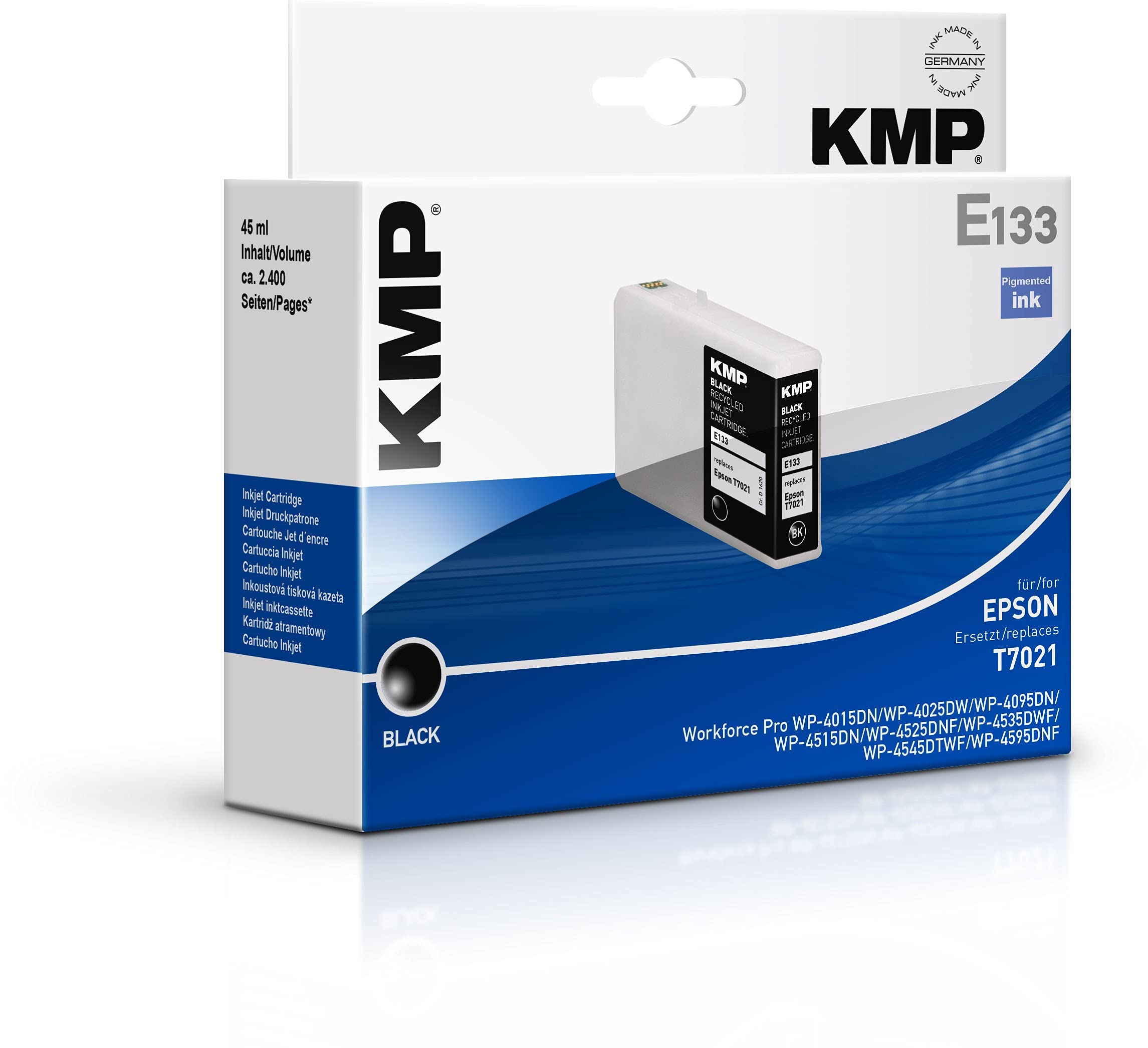KMP E133 Ink Cartridge Replaces Epson T7021 – Black