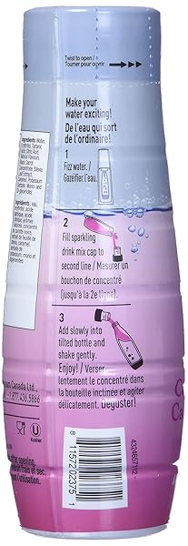 SODASTREAM CRANBERRY RASPBERRY ZERO CALORIE SYRUP, 14.8 FLUID OUNCE