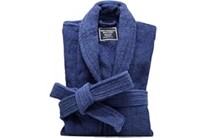 Marquess All-Cotton Bathrobe Thick Plush Cloth Housecoat Terry Toweling, Sweat Steaming Clothes Comfortable & Warm