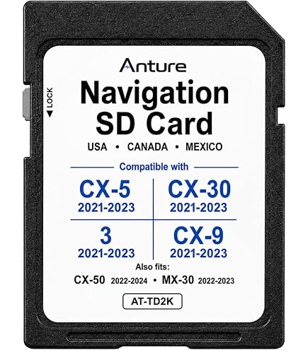 Amazon.com: TD2K66EZ1B Mazda Navigation SD Card Compatible with