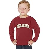 Little King NCAA Toddler Boys and Girls Crewneck Sweatshirt with Tackle Twill Letters-Team Colors 2T 3T 4T YXS/6