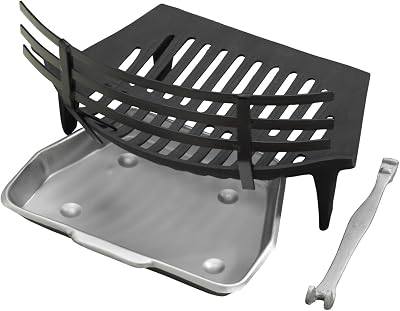 Inglenook Fireside Grate Set Ash Pan Handle Firefront Coal Saver Fire 192 17"