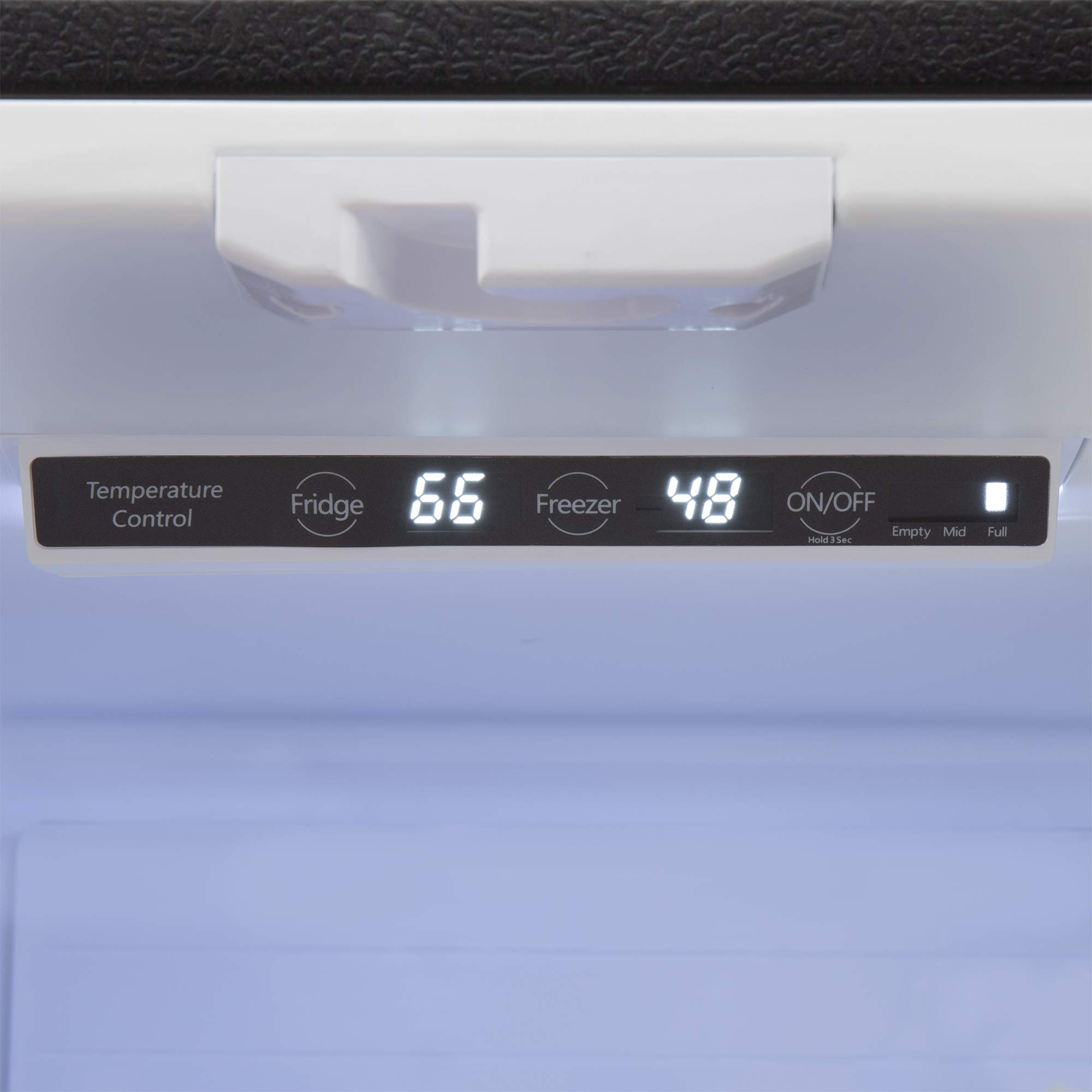 RecPro RV Refrigerator Stainless Steel 16 Cubic Feet 12Volt French Style Doors Low