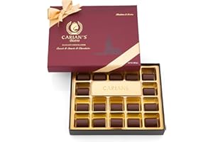 CARIAN'S BISTRO CARIANS Dubai Chocolate Gift Box, Dubai Chocolate Candy with Pistachio and Kataifi, Great for Gift Giving, Anniversary, Christmas, Thanksgiving, New Year, 17 Pcs