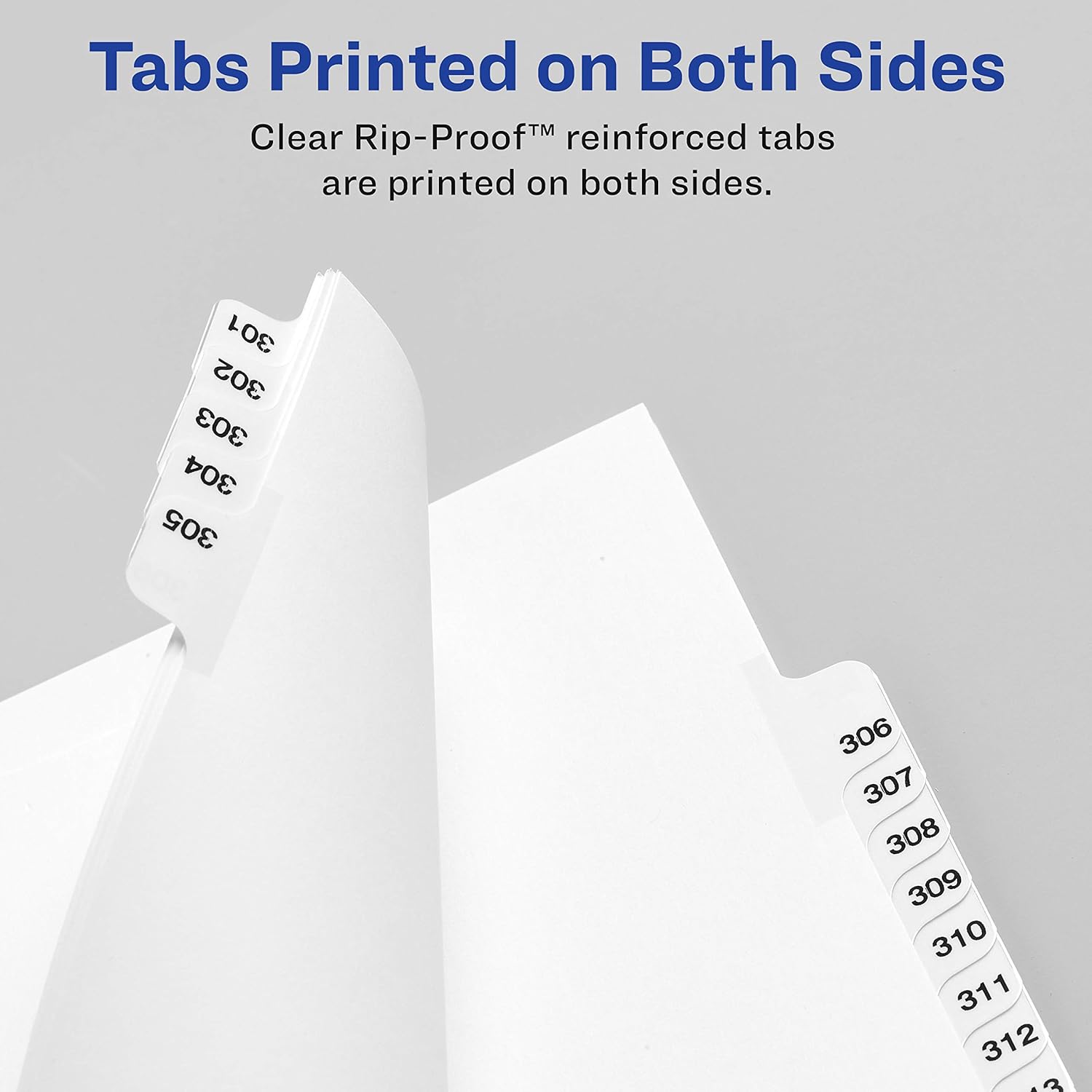 Avery Avery-Style Lgl Bottom Tab Dividers, 27-Tab, Exhibit A-Z, Letter Size (8.5 x 11), White, 27 per Set (11376) : Binder Index Dividers : Office Products