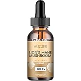 AUCIER Lions Mane for Kids | Speech Delay Supplement for Kids & Toddlers | Lion’s Mane Mushroom, for Speech Therapy & Cognitive Support – Easy-Take Liquid (1PCS)
