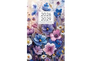 2026-2029 Pocket Planner: 4 year Pocket Calendar January 2026 to December 2029