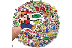 100pcs Cute Cartoon Decals for Water Bottles Laptop Luggage Cup, Waterproof Vinyl Cute Game Stickers Packs for Teens Boys Gir