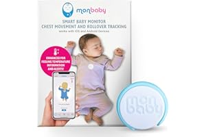 MonBaby Smart Baby Monitor: Tracks Chest Movement, Rollovers, Sleeping Position. Feeling Temperature. Real-Time Alerts to Smartphone. HSA and FSA Approved. Low-Energy Bluetooth Connectivity.