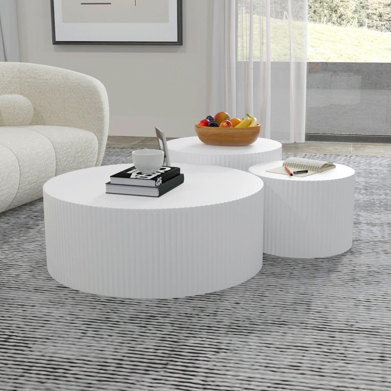 KEVINSPACE Living Room Coffee Table Set of