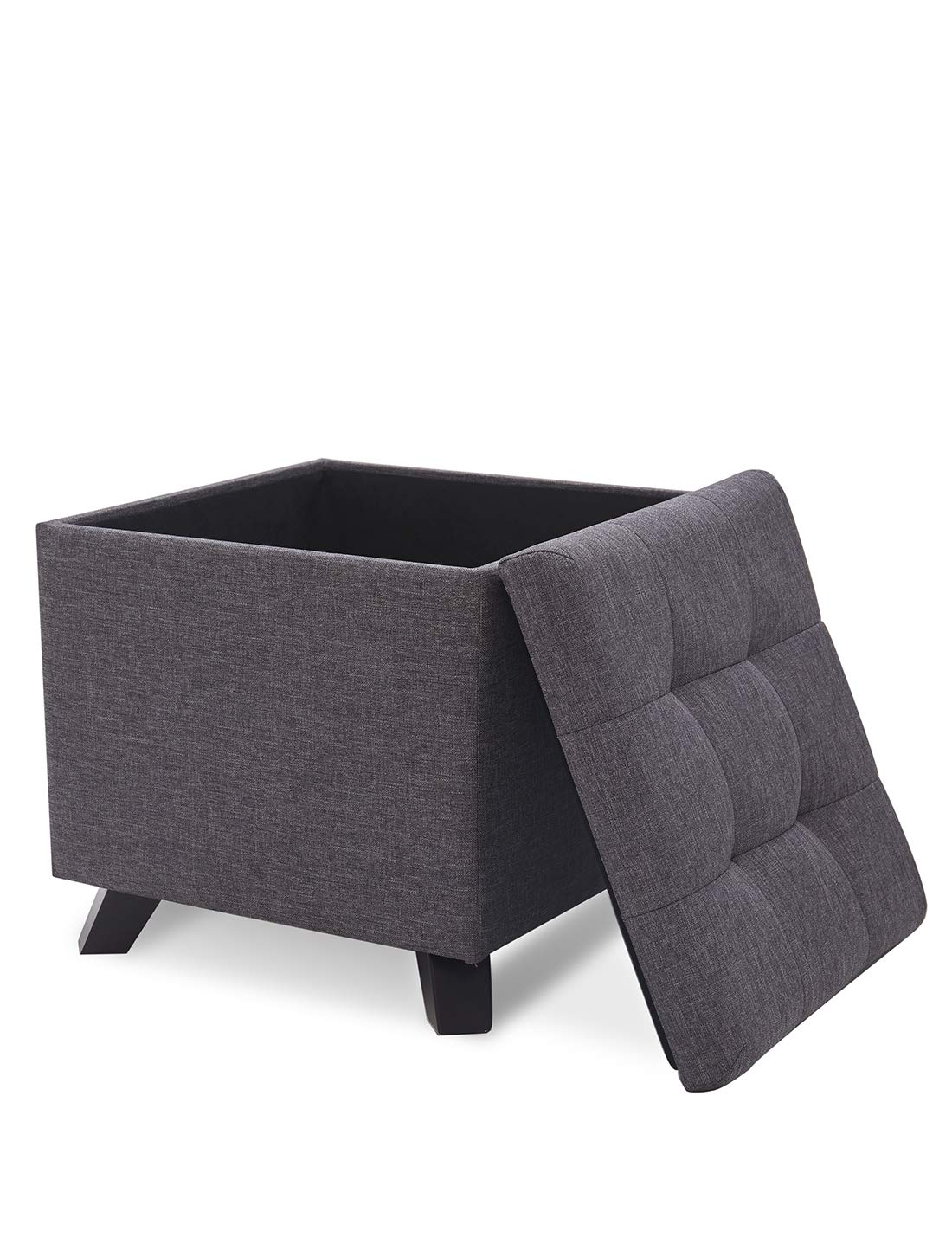 Suhu Pouf Hocker mit Stauraum Sitzhocker Sofa Couch Puff Hocker Fußbank